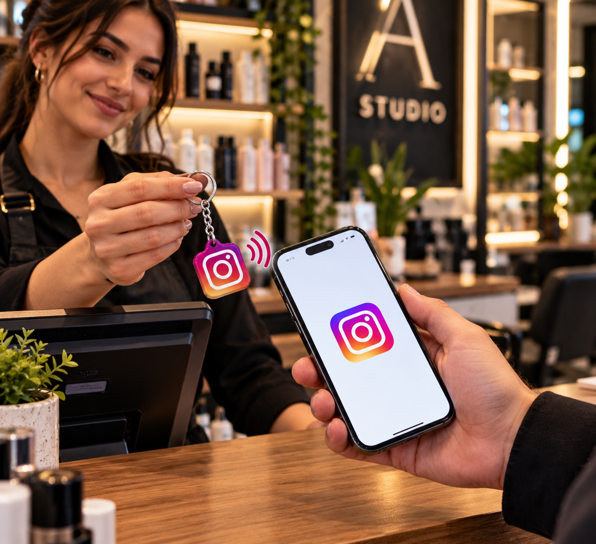Instagram Address Keychain