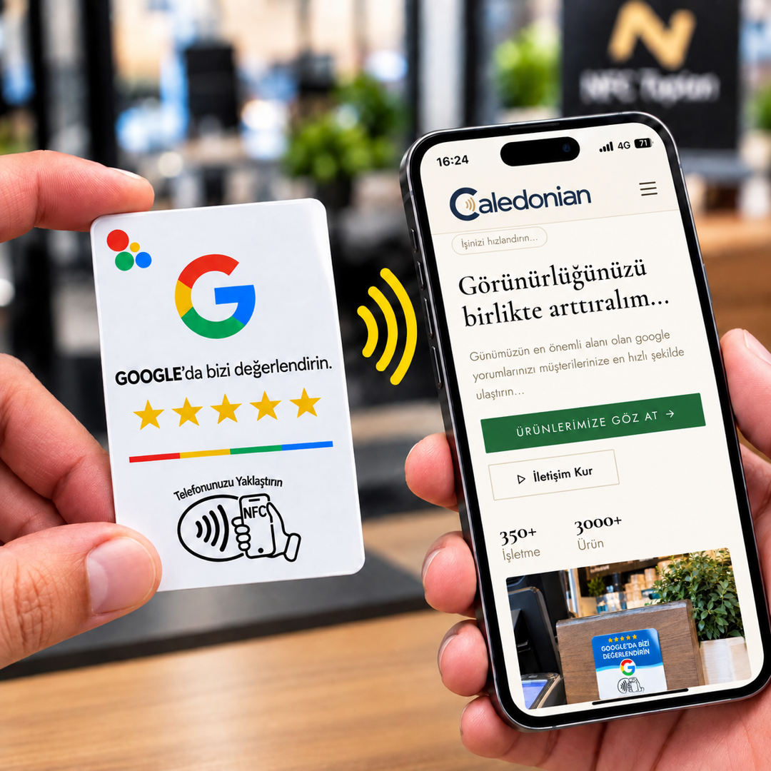 Google yorum kartı 8,5 x 5,5 